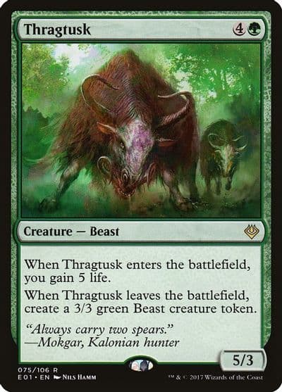Thragtusk Archenemy: Nicol Bolas Magic card