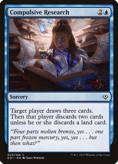 Compulsive Research Archenemy: Nicol Bolas Magic card