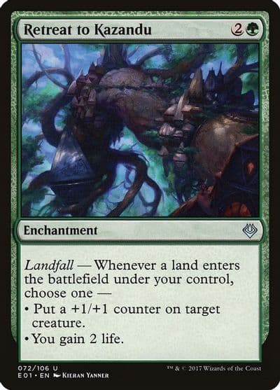Retreat to Kazandu Archenemy: Nicol Bolas Magic card