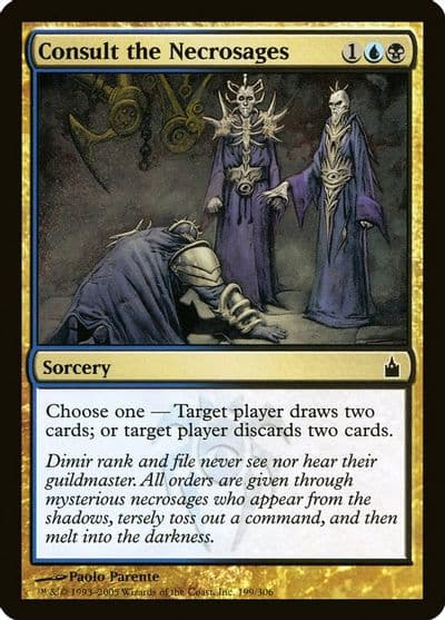 Consult the Necrosages Ravnica: City of Guilds Magic card