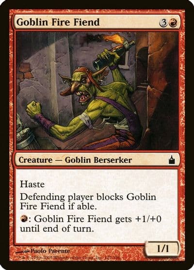 Goblin Fire Fiend Ravnica: City of Guilds Magic card