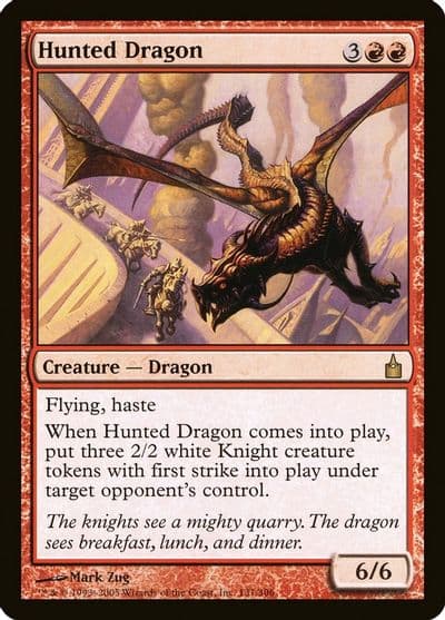 Hunted Dragon Ravnica: City of Guilds Magic card
