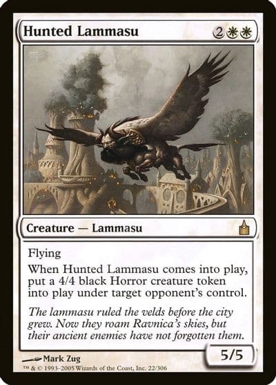 Hunted Lammasu Ravnica: City of Guilds Magic card
