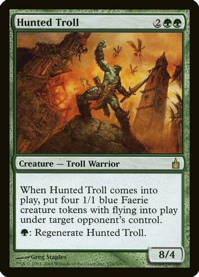 Hunted Troll Ravnica: City of Guilds Magic card