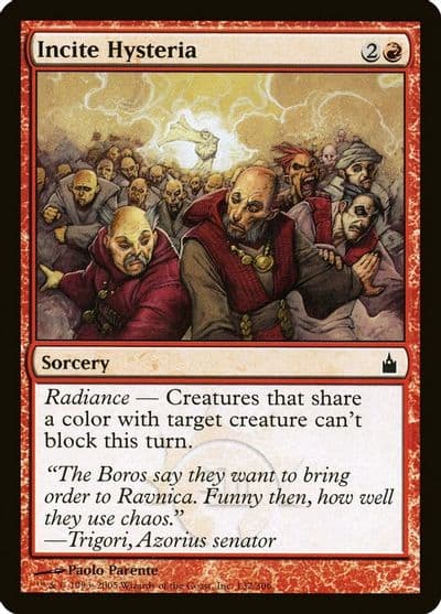 Incite Hysteria Ravnica: City of Guilds Magic card