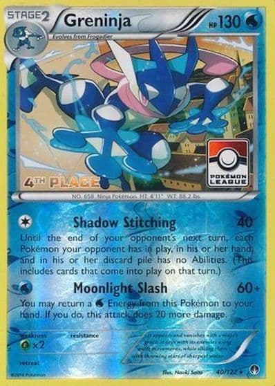 Greninja (Pokemon League) [4th Place] League & Championship Cards Pokemon card