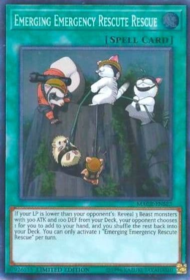 Emerging Emergency Rescute Rescue Maximum Crisis Yu-Gi-Oh! card