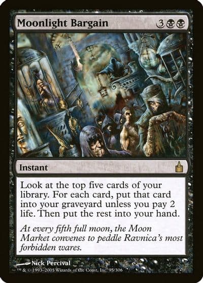 Moonlight Bargain Ravnica: City of Guilds Magic card