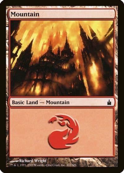 Mountain 302 Ravnica: City of Guilds Magic card