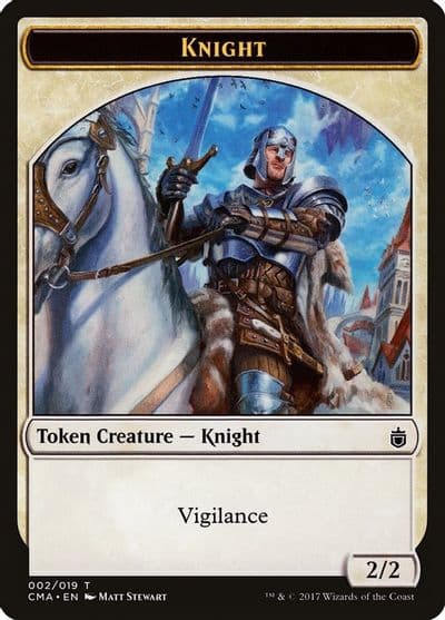 Knight Token 002 Commander Anthology Magic card