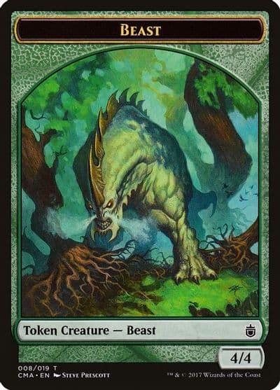 Beast Token 008 Commander Anthology Magic card