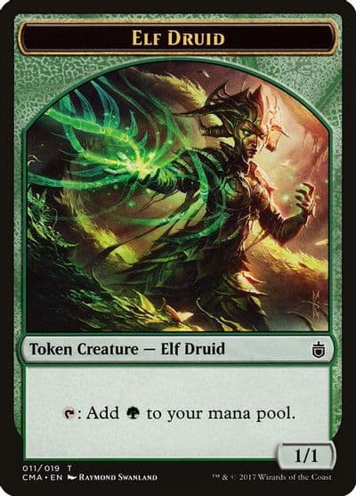 Elf Druid Token 011 Commander Anthology Magic card