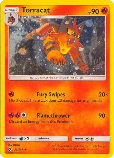 Torracat (Cosmos Holo) League & Championship Cards Pokemon card
