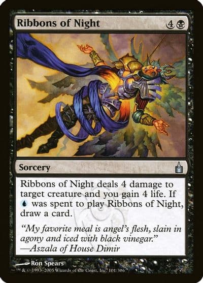 Ribbons of Night Ravnica: City of Guilds Magic card