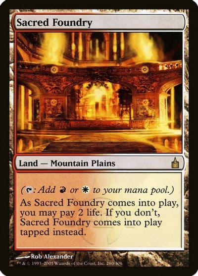 Sacred Foundry Ravnica: City of Guilds Magic card