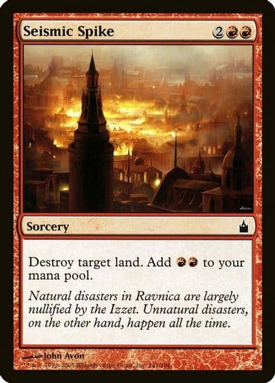 Seismic Spike Ravnica: City of Guilds Magic card