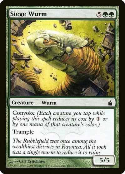 Siege Wurm Ravnica: City of Guilds Magic card