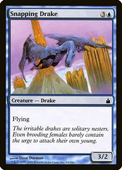 Snapping Drake Ravnica: City of Guilds Magic card