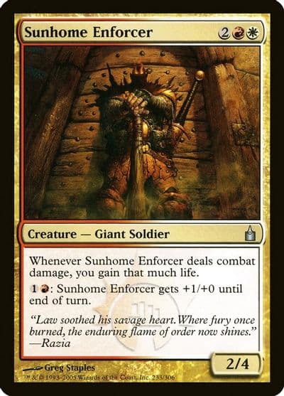 Sunhome Enforcer Ravnica: City of Guilds Magic card