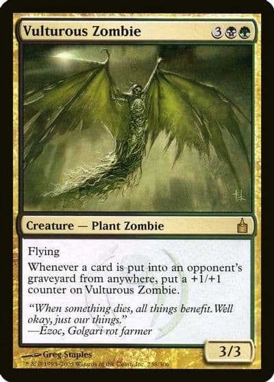 Vulturous Zombie Ravnica: City of Guilds Magic card