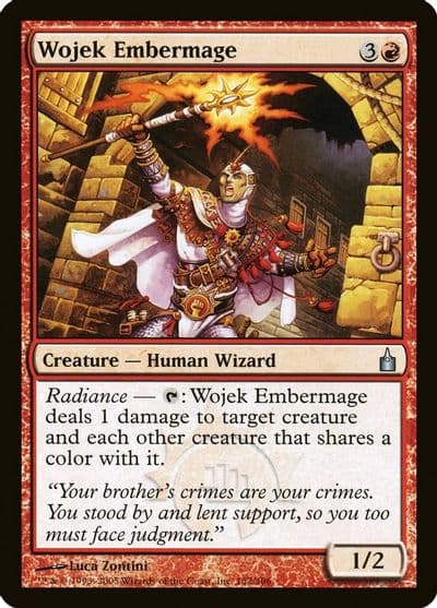 Wojek Embermage Ravnica: City of Guilds Magic card