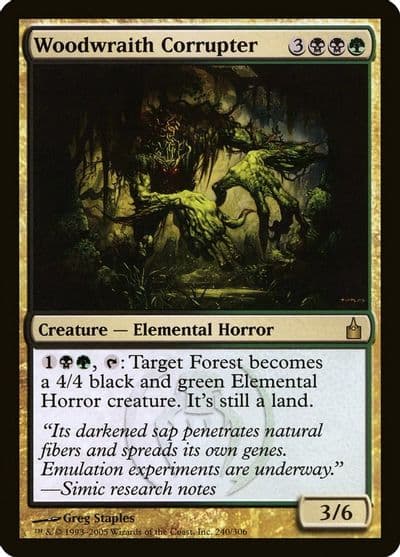 Woodwraith Corrupter Ravnica: City of Guilds Magic card