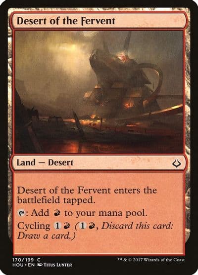 Desert of the Fervent Hour of Devastation Magic card