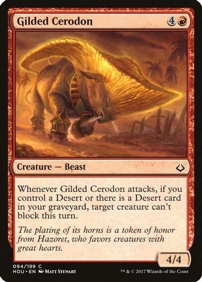 Gilded Cerodon Hour of Devastation Magic card