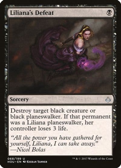 Lilianas Defeat Hour of Devastation Magic card