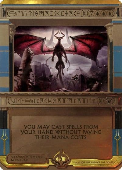 Omniscience Masterpiece Series: Amonkhet Invocations Magic card