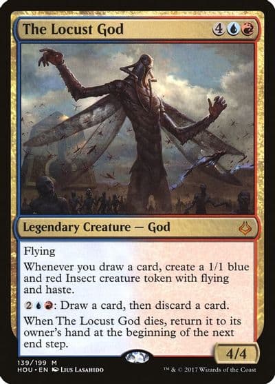 The Locust God Hour of Devastation Magic card