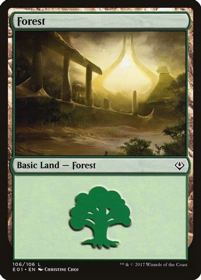 Forest 106 Archenemy: Nicol Bolas Magic card