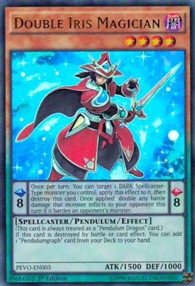 Double Iris Magician Pendulum Evolution Yu-Gi-Oh! card