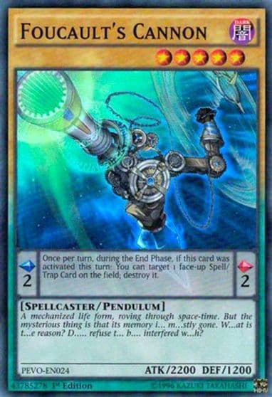 Foucaults Cannon Pendulum Evolution Yu-Gi-Oh! card