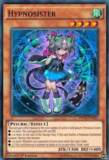 Hypnosister Pendulum Evolution Yu-Gi-Oh! card