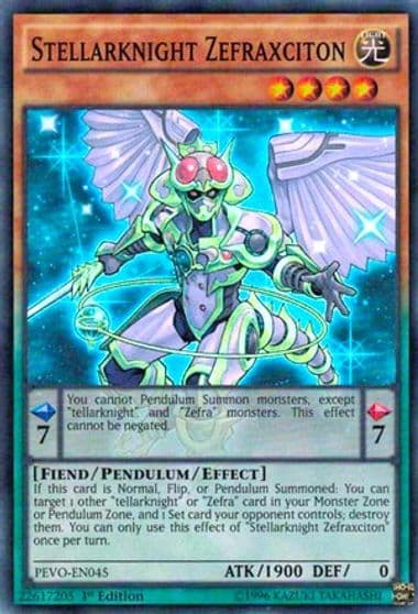 Stellarknight Zefraxciton Pendulum Evolution Yu-Gi-Oh! card