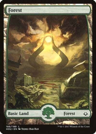Forest 189 Full Art Hour of Devastation Magic card