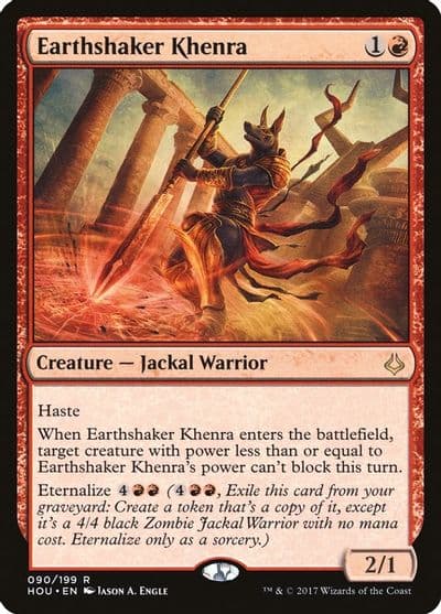 Earthshaker Khenra Hour of Devastation Magic card