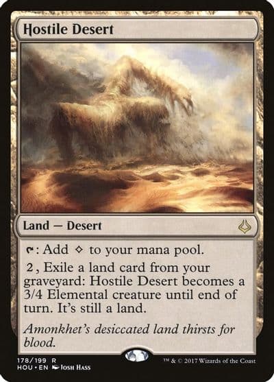 Hostile Desert Hour of Devastation Magic card