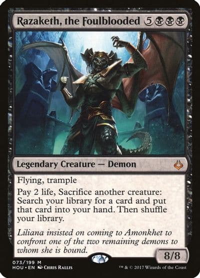 Razaketh the Foulblooded Hour of Devastation Magic card