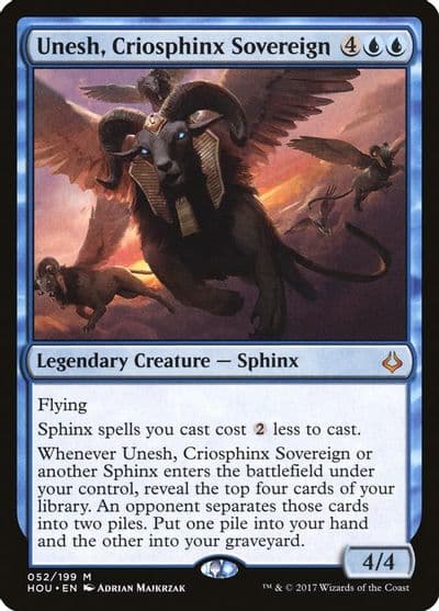 Unesh Criosphinx Sovereign Hour of Devastation Magic card