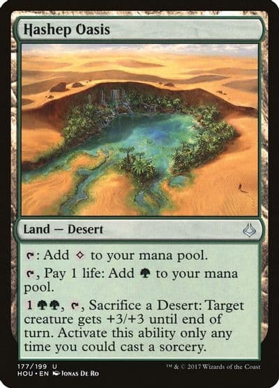 Hashep Oasis Hour of Devastation Magic card