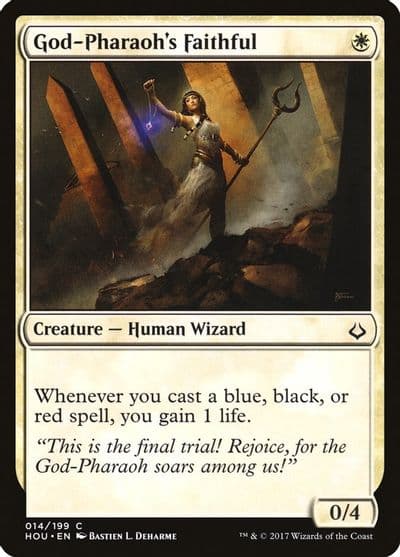 God Pharaohs Faithful Hour of Devastation Magic card