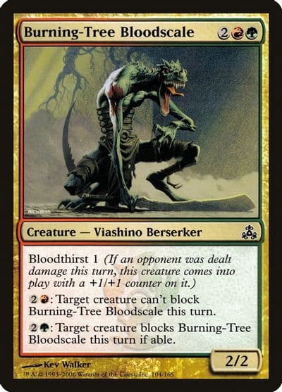 Burning Tree Bloodscale Guildpact Magic card
