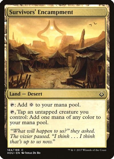 Survivors Encampment Hour of Devastation Magic card