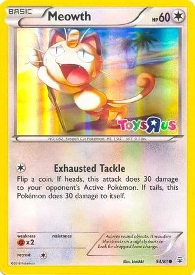 Meowth (Toys R Us Promo) Miscellaneous Cards & Products Pokemon card
