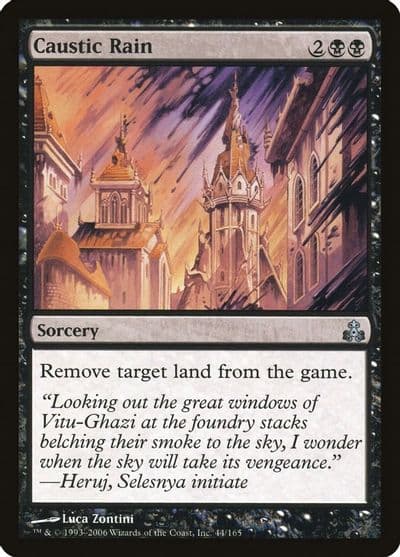 Caustic Rain Guildpact Magic card