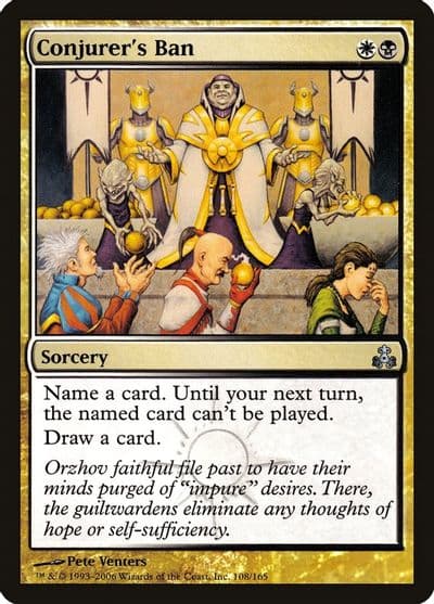 Conjurers Ban Guildpact Magic card