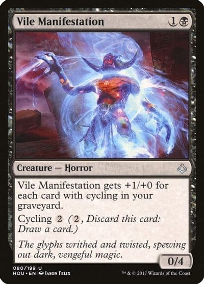 Vile Manifestation Hour of Devastation Magic card