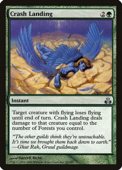 Crash Landing Guildpact Magic card